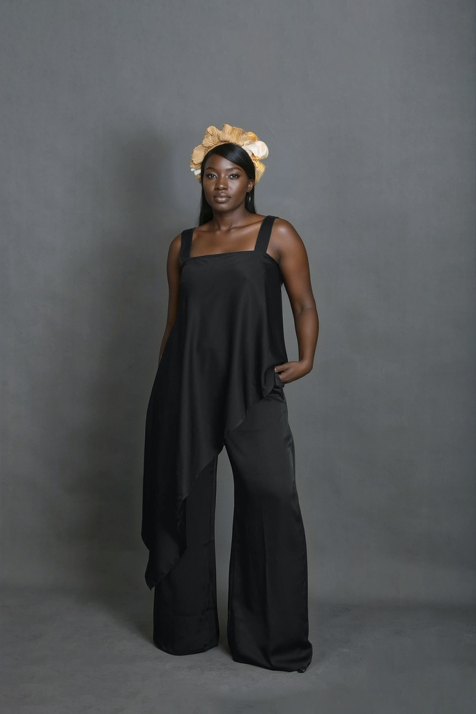 Elae Asymetric Pants Set