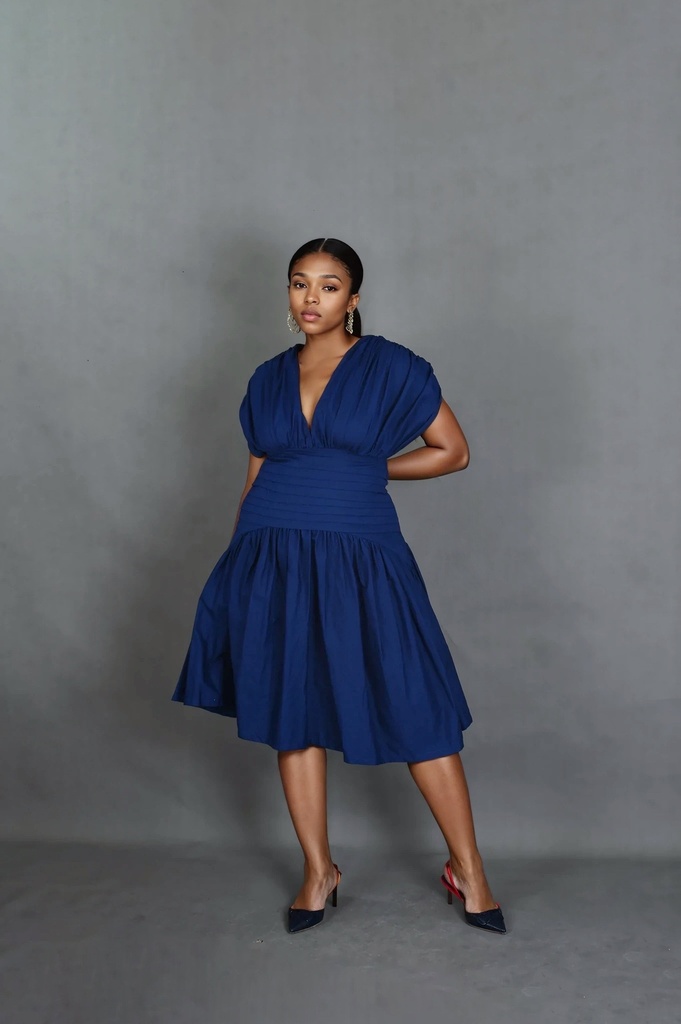 Ndile Oya Pleated Dress