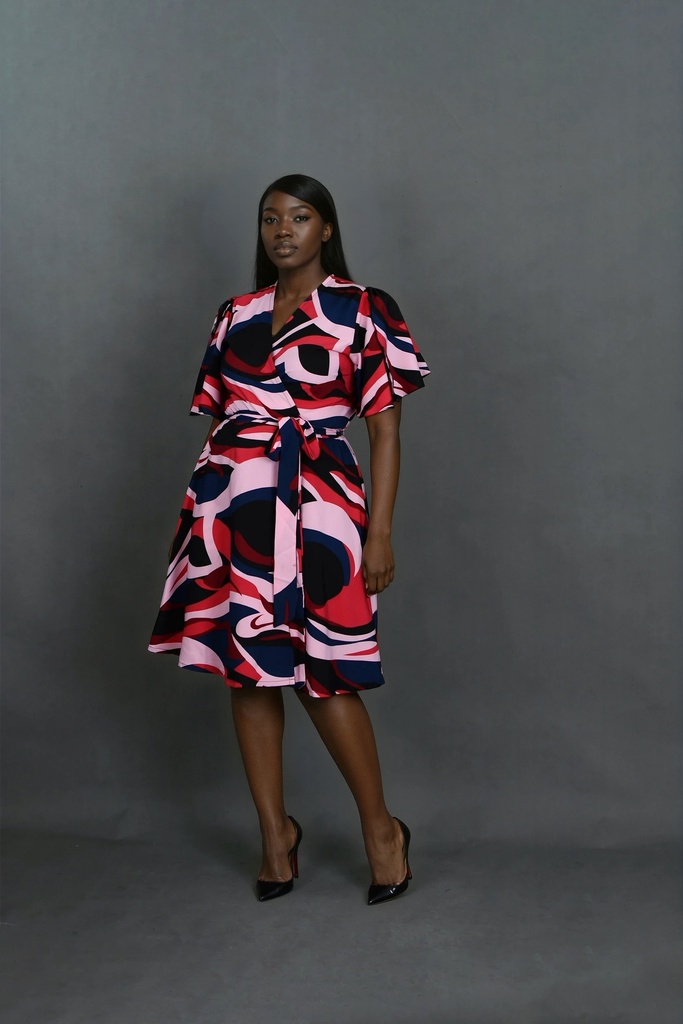 Nasara Omari Wrap Dress