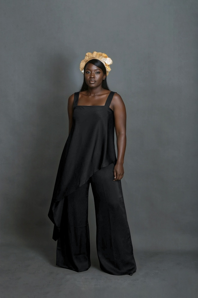 Elae Asymetric Pants Set