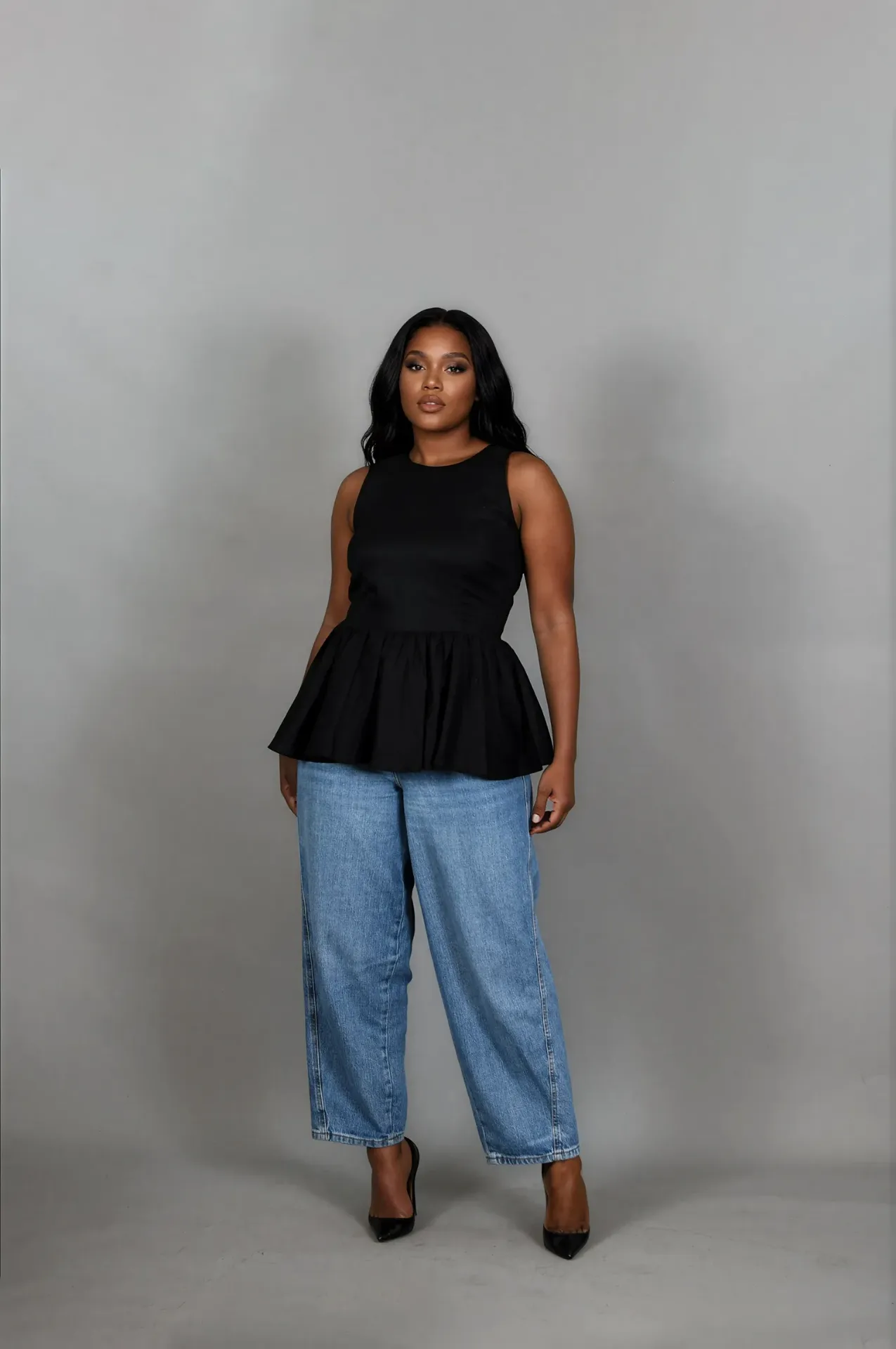 Njeba Peplum Top